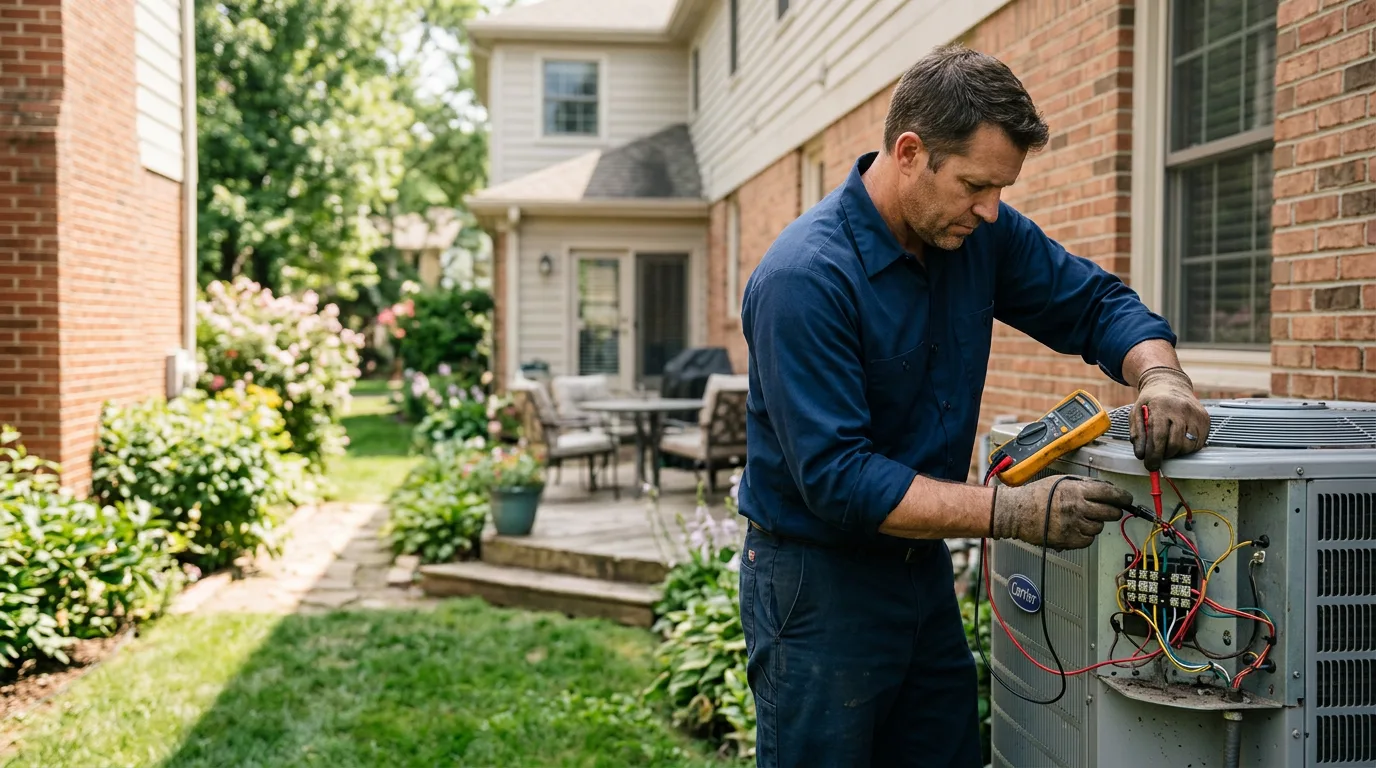 HVAC technician working near Mckinney, KY